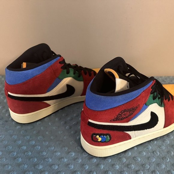 US11 Nike Air Jordan Mid Fearless Ones Collection Multi-Colors